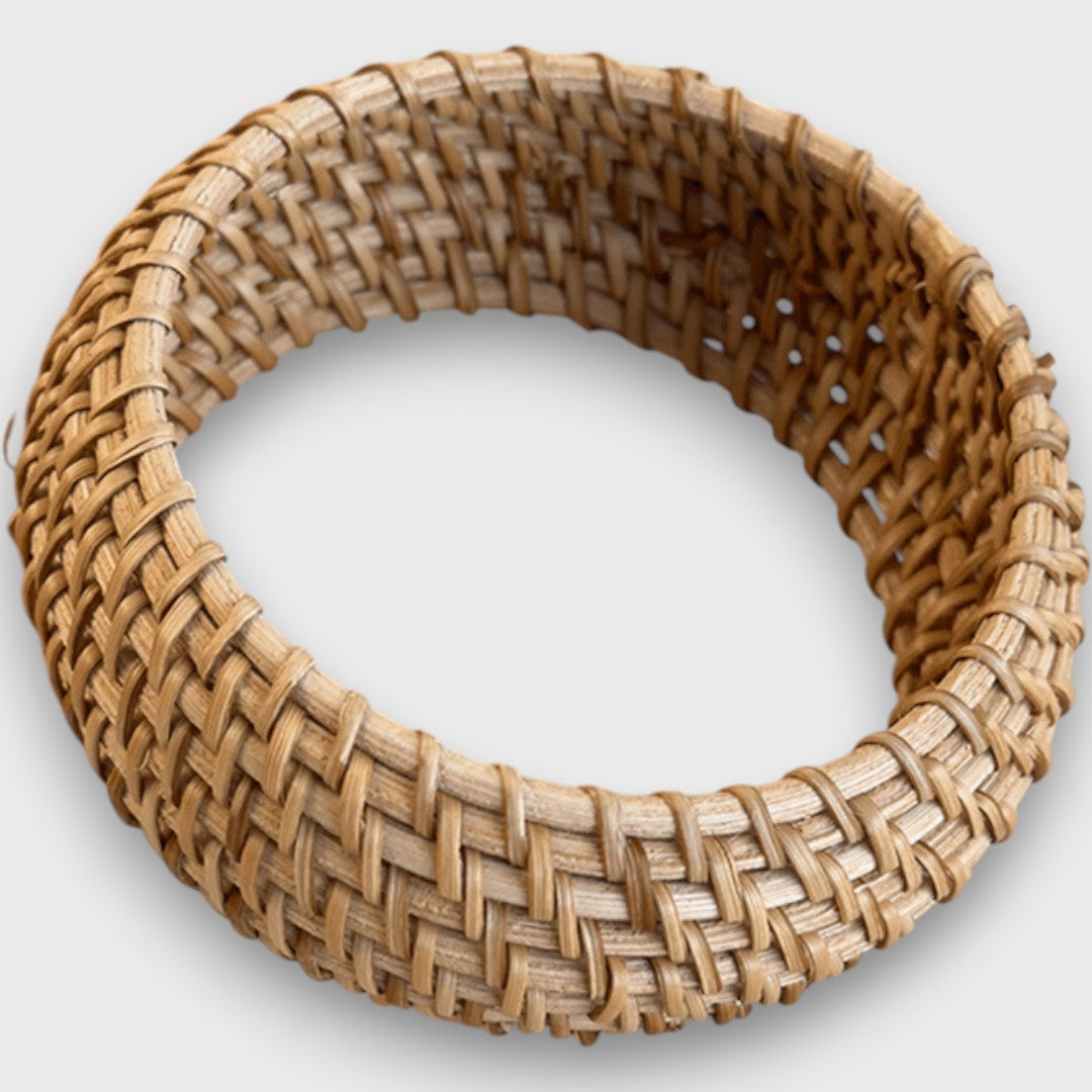 Noelia – Woven Rattan Bracelet