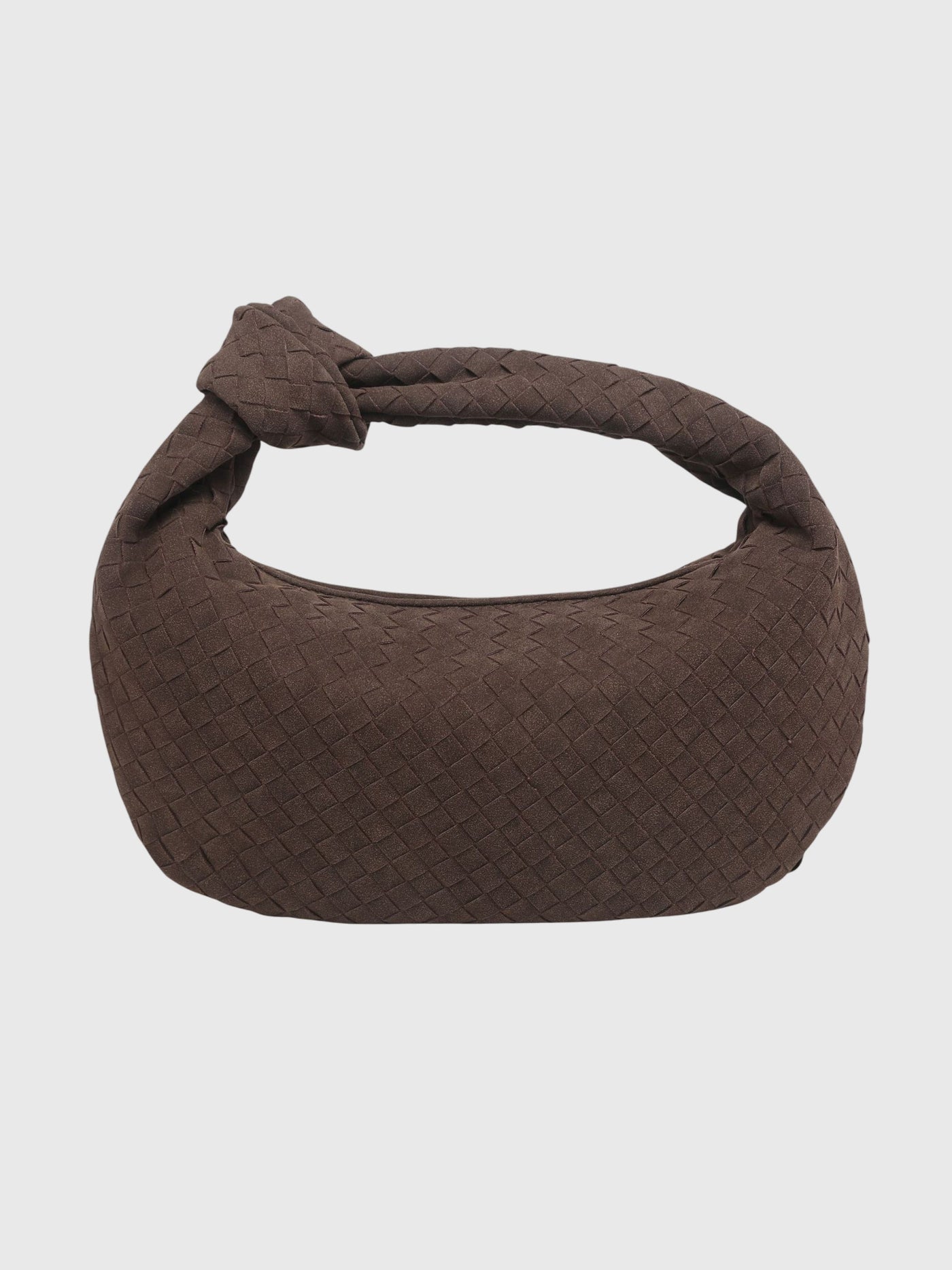Celeste | Medium Woven Suede Bag with Knot