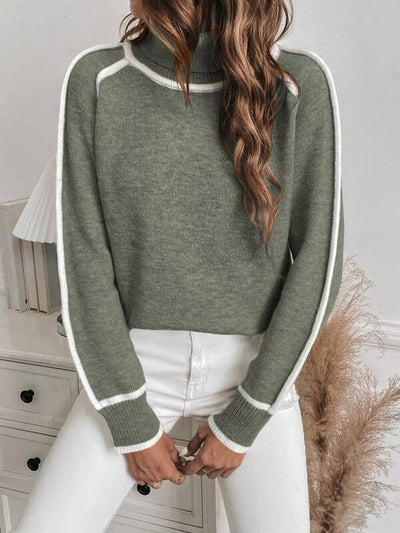 Avalon - Olive Green Cotton Sweater