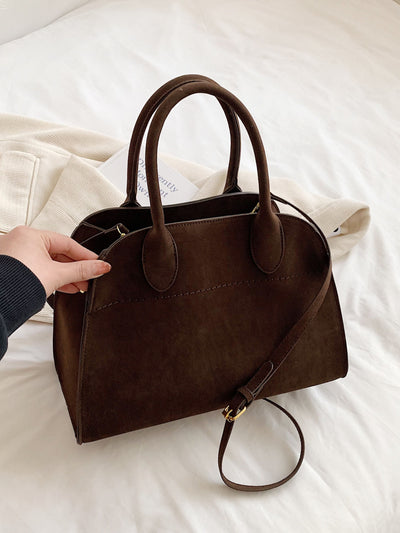 Luisa | Minimalist Daily Bag in Suede Leather