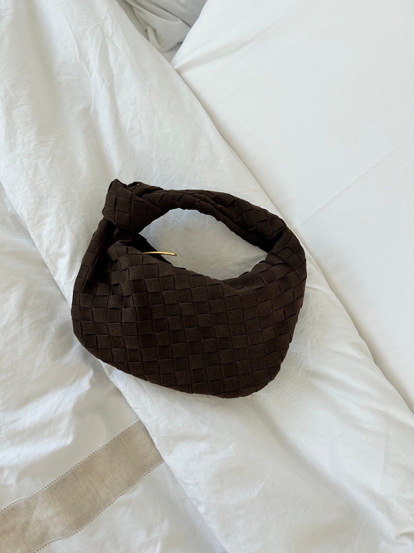 Renee | Mini Bag in Soft Woven Suede