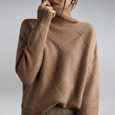 Darcy - Oversized High Neck Jumper