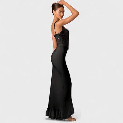 Bella - Satin Corset Dresses with Ruffles