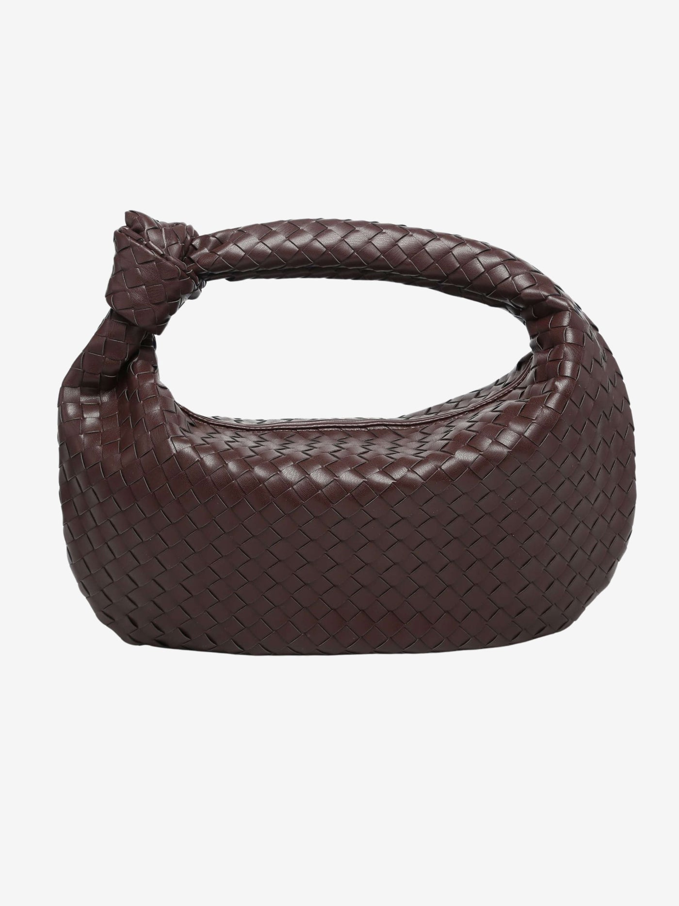 Giselle | Medium Woven Shoulder Bag with Knot
