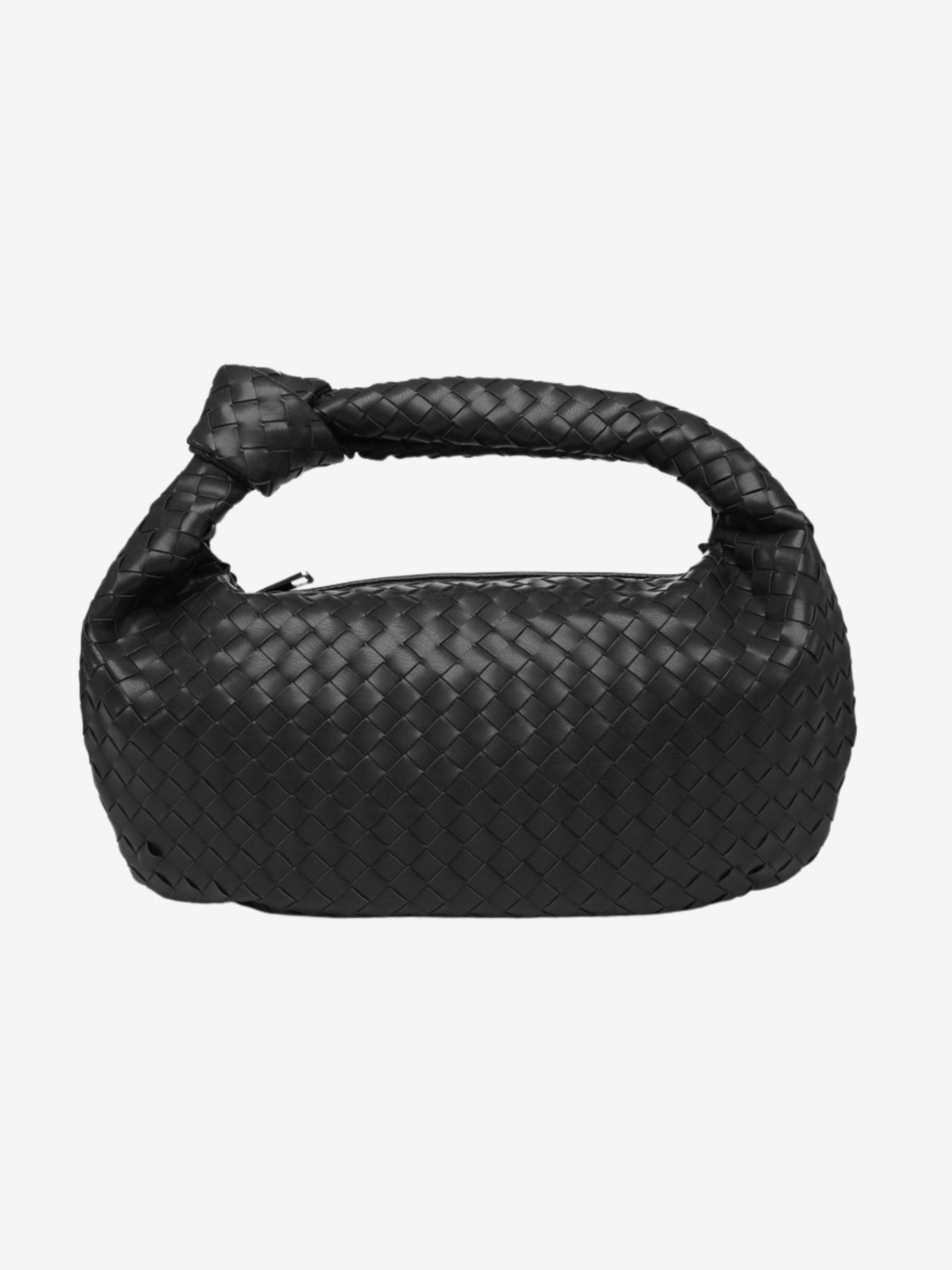 Giselle | Medium Woven Shoulder Bag with Knot