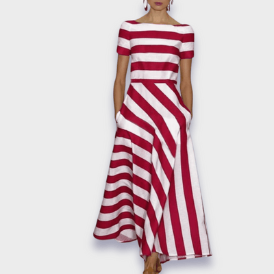 Janell - Long Striped Chemise
