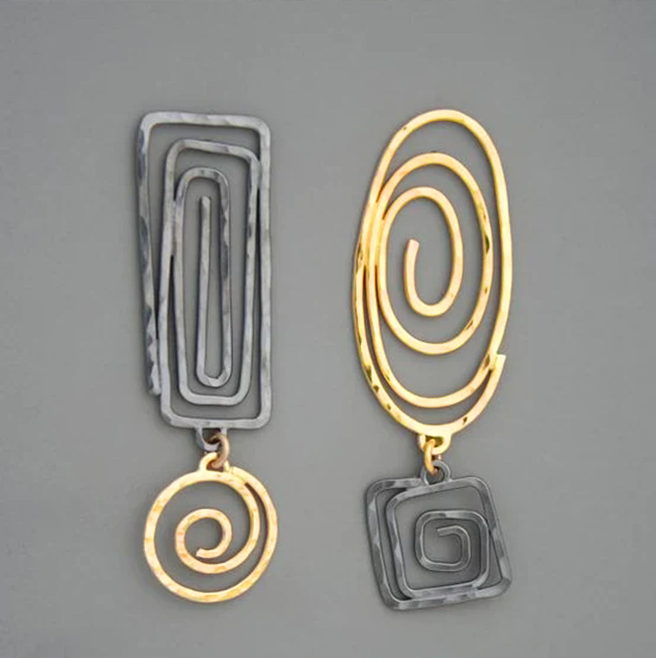 Selvianne – Vintage Earrings with a Bicolour Effect