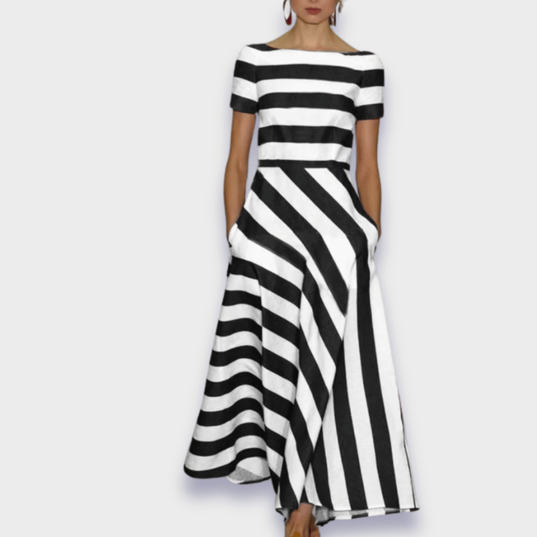 Janell - Long Striped Chemise