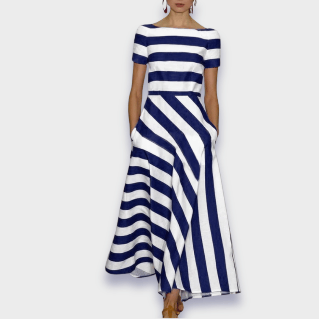 Janell - Long Striped Chemise