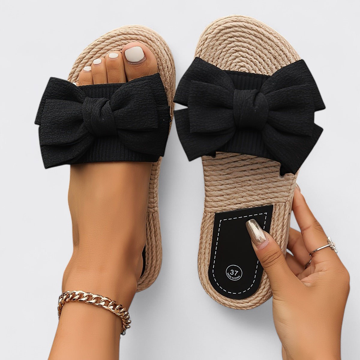 Revie - Grace Bow Sandals