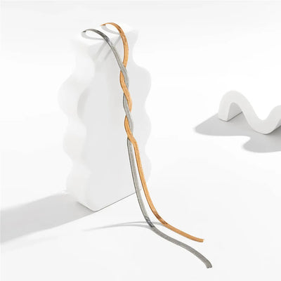 Flaira – Adjustable Snake Necklace in Gold