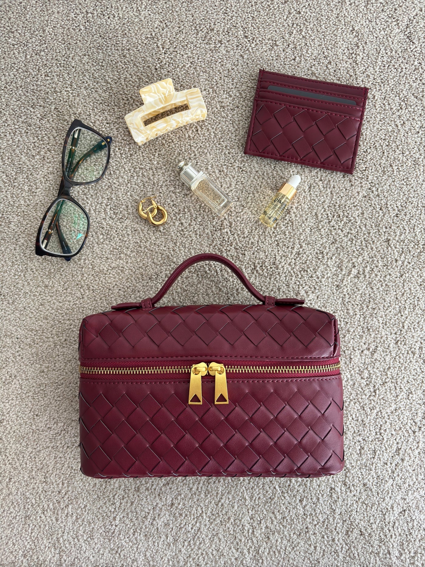 Juliette | Woven Structured Glossy Bag
