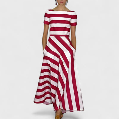 Emma – Light and airy dress with thin stripes