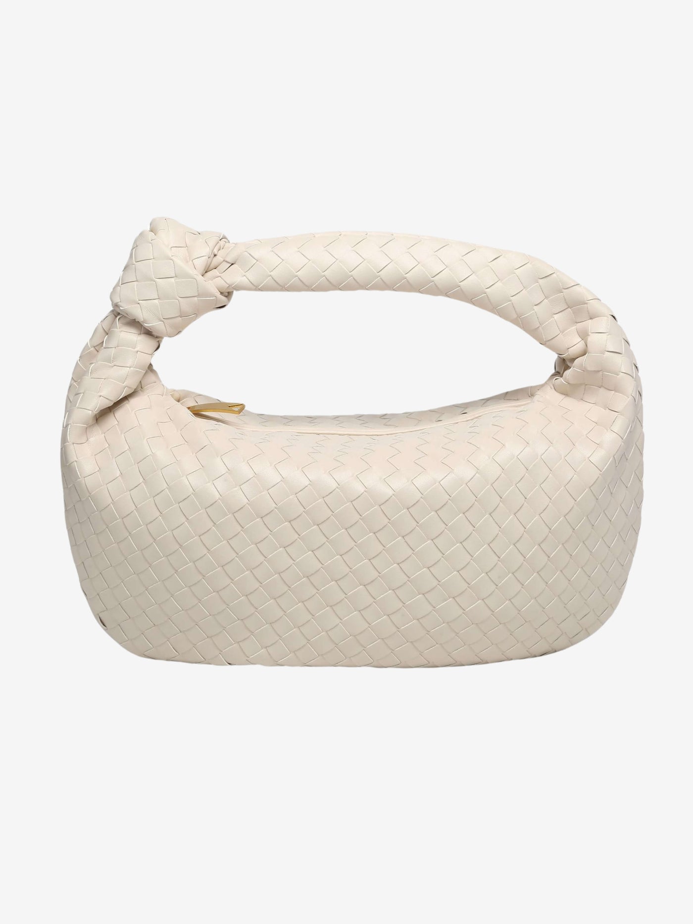 Giselle | Medium Woven Shoulder Bag with Knot