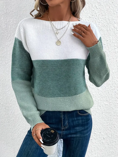 Calista - Elegant Long Sleeve Jumper with Dropped Shoulders
