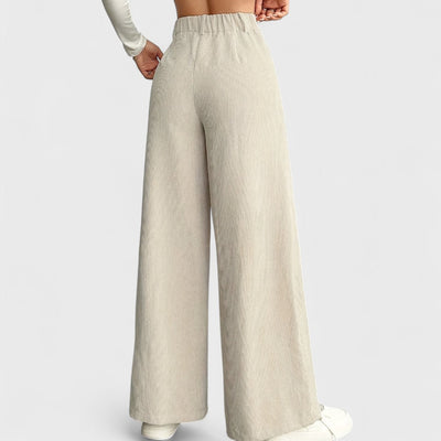 Rida - Women's High-Waisted Wide-Leg Trousers