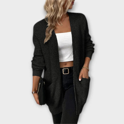 Nancy - Casual Cardigan in Knit with Pockets