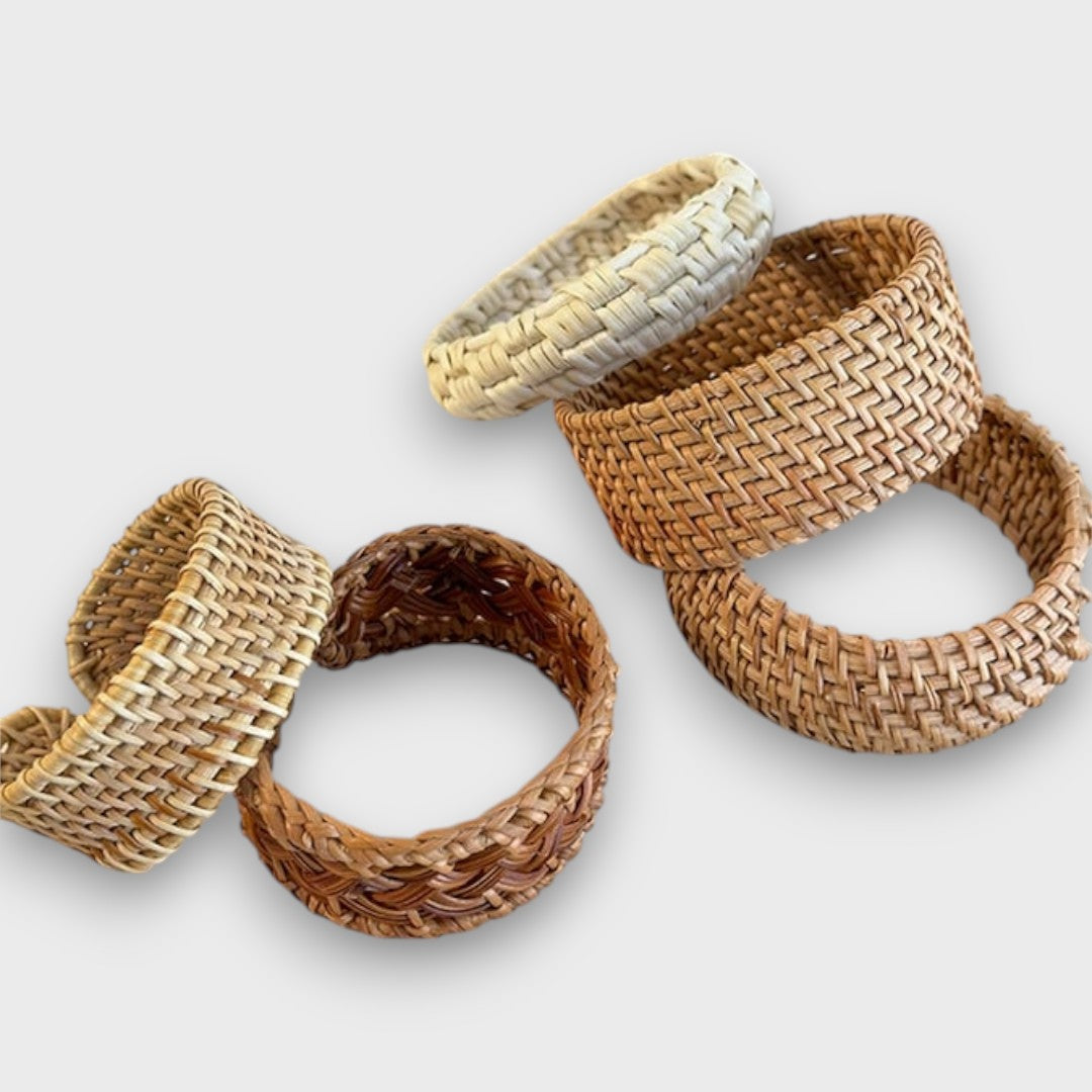 Noelia – Woven Rattan Bracelet