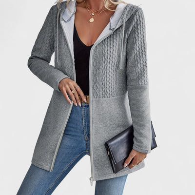 Valentino - Elegant Grey Cardigan with Hood for Women