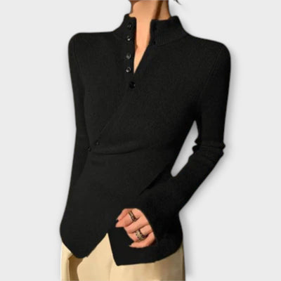 Mireko – Fine knit jumper with buttons