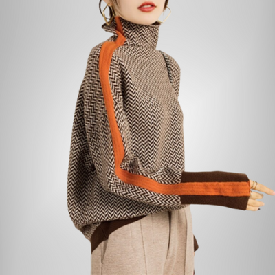 Clarabella - High Neck Mélange Jumper