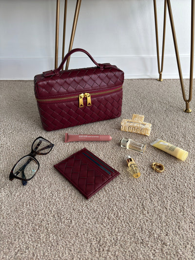 Juliette | Woven Structured Glossy Bag