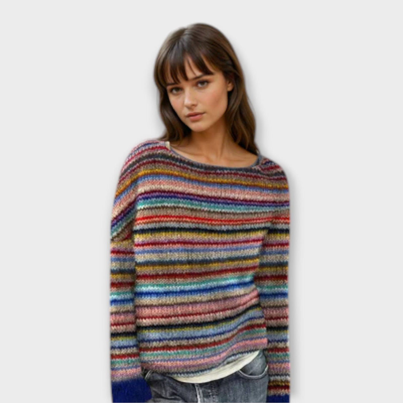 Manonin - Striped Casual and Comfortable Jumper