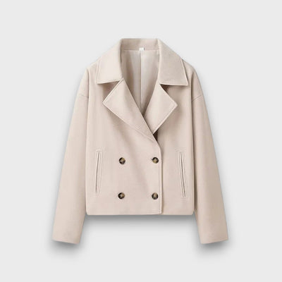Pinalle – Short coat with a lapel collar