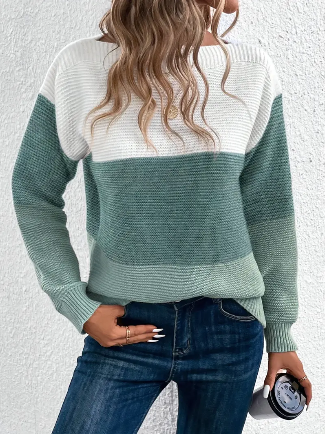Calista - Elegant Long Sleeve Jumper with Dropped Shoulders