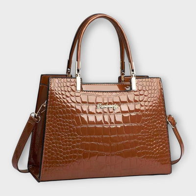 Gianna Boutique - Glossy Crocodile Pattern Handbag