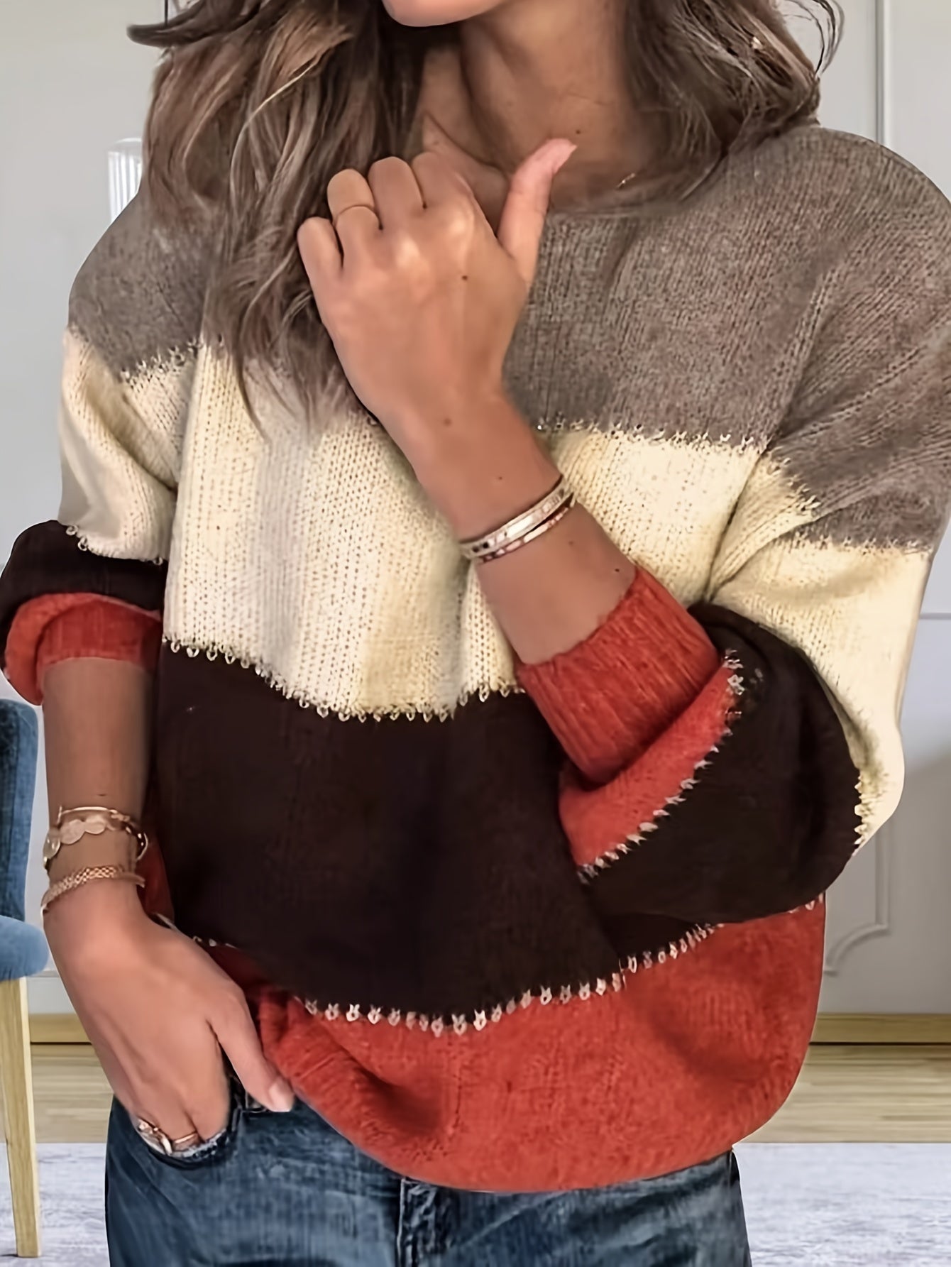 Livia - Colour Block Sweater