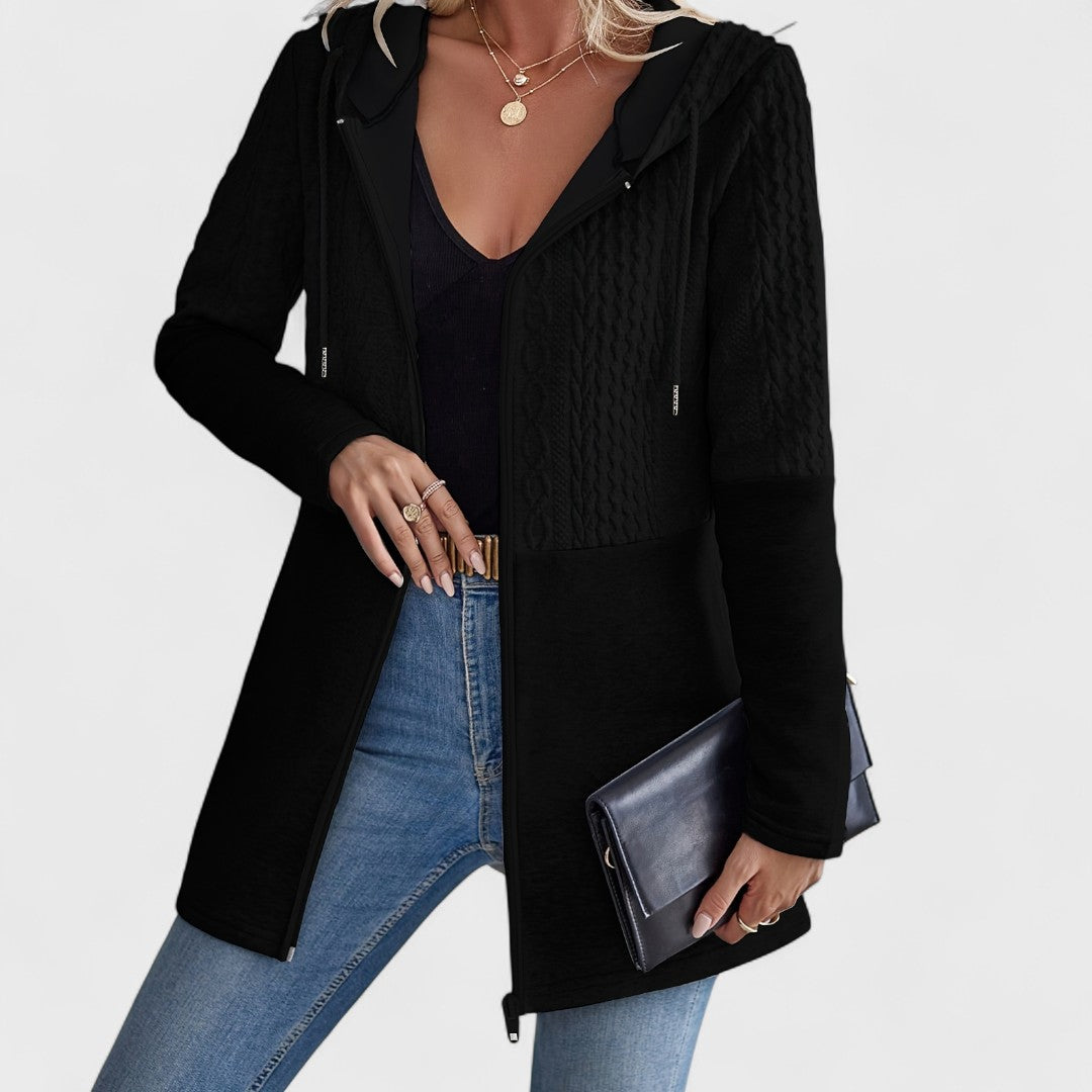 Valentino - Elegant Grey Cardigan with Hood for Women