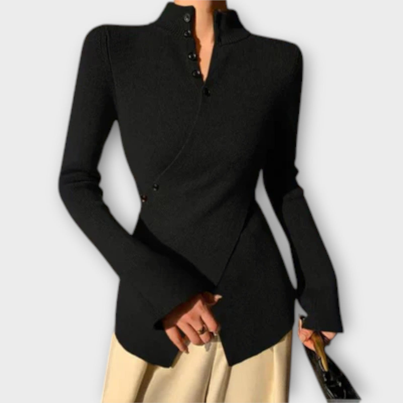 Mireko – Fine knit jumper with buttons