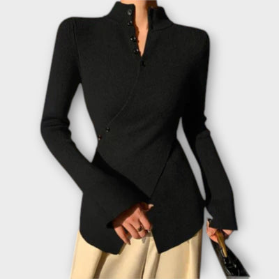 Mireko – Fine knit jumper with buttons