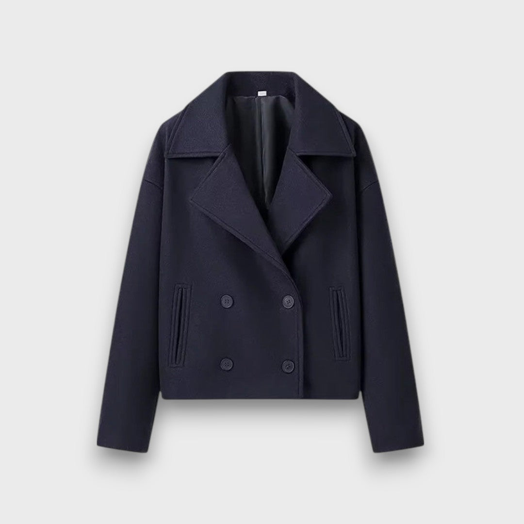 Pinalle – Short coat with a lapel collar