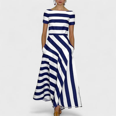 Emma – Light and airy dress with thin stripes