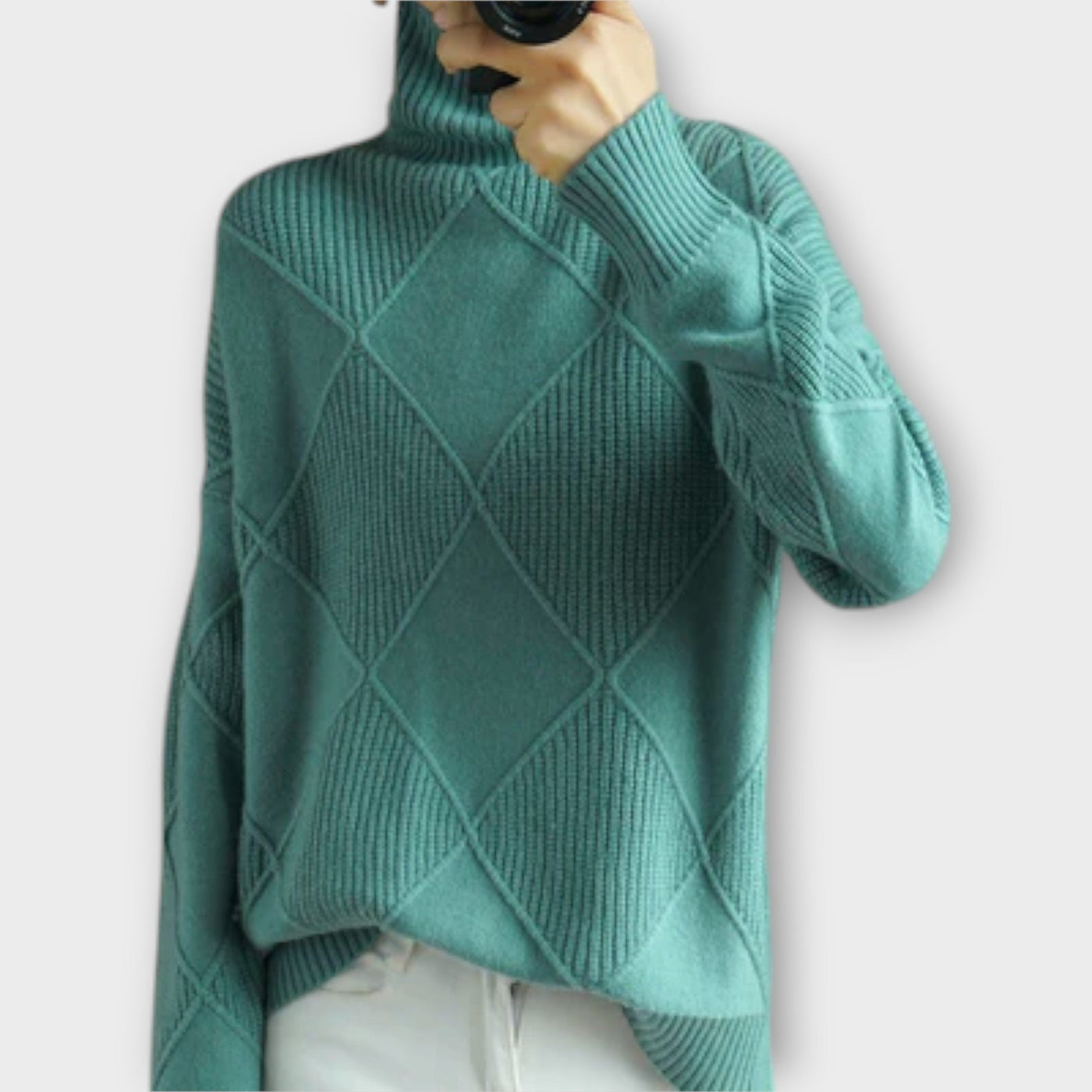 Melanie - Comfortable High Neck Jumper