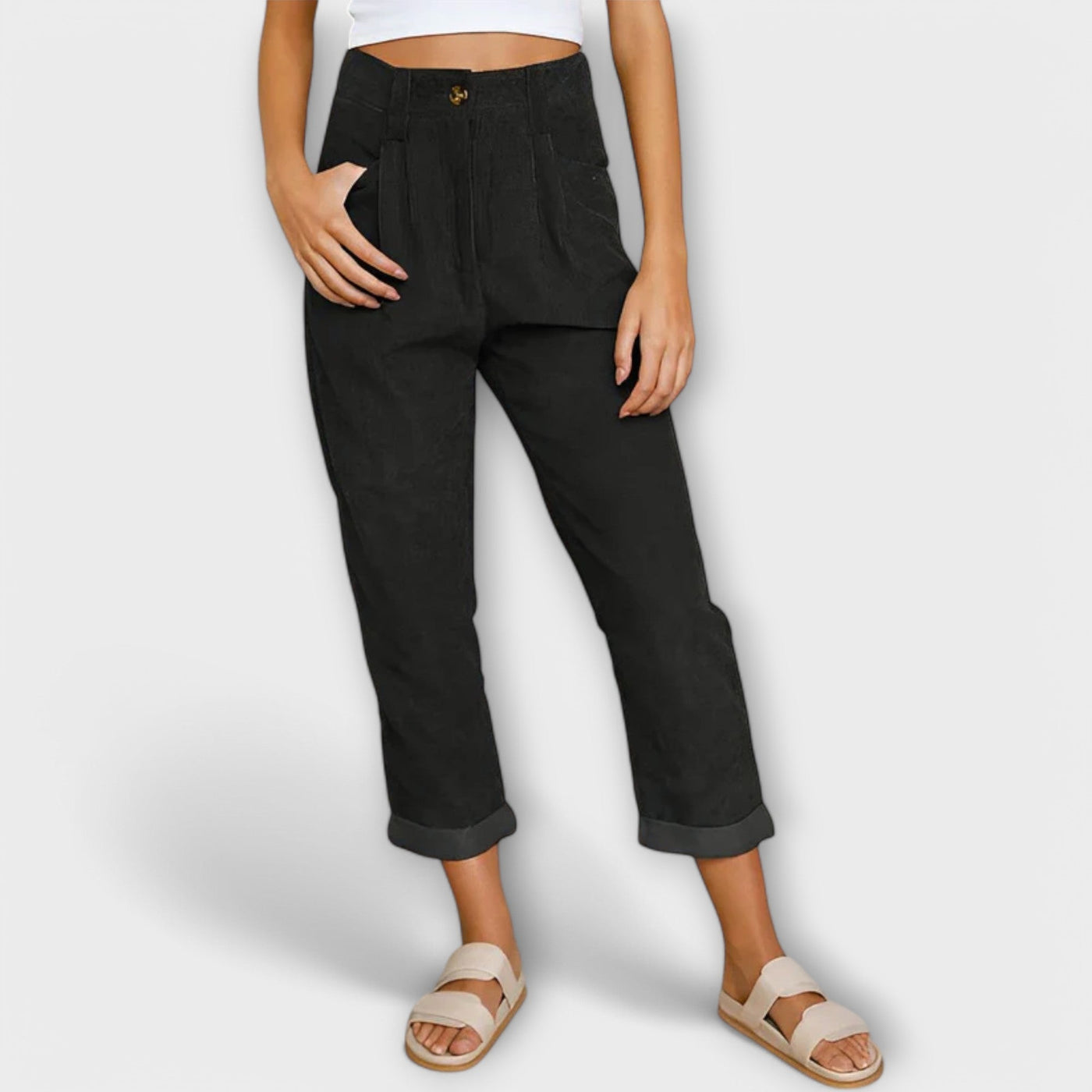 Jana - Modern Velvet Trousers