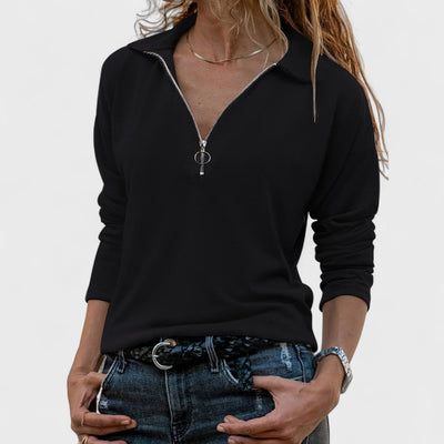 Madonna - Elegant Long-Sleeve Blouse