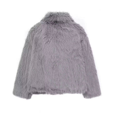 FIORA - Faux Fur Effect Puffer Jacket