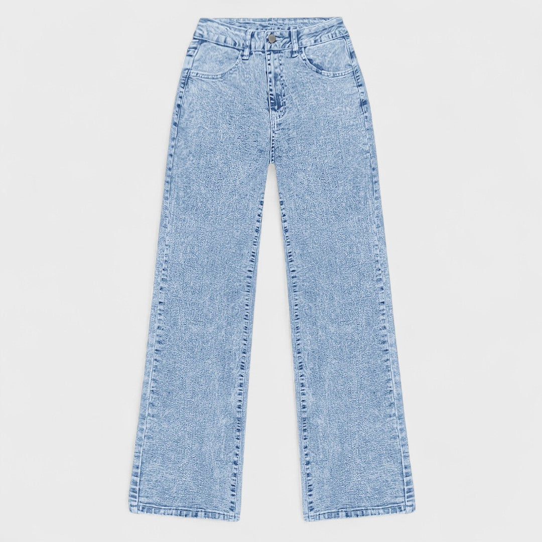 Mara - Women's Wide Leg Straight Jeans