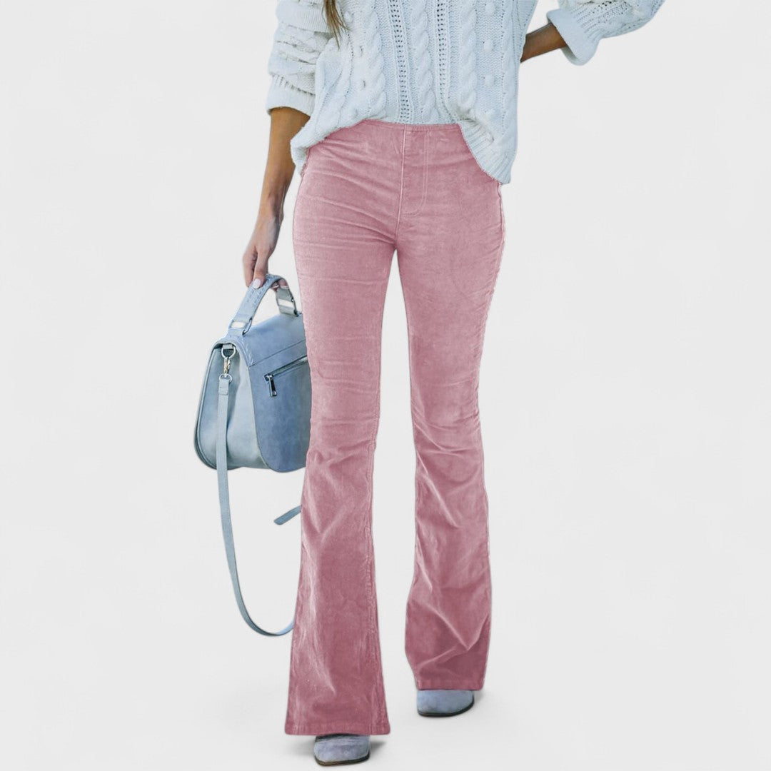 Chloe - Flared Corduroy Trousers