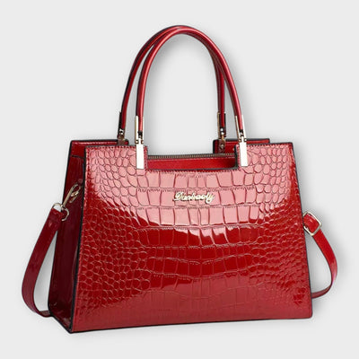 Gianna Boutique - Glossy Crocodile Pattern Handbag