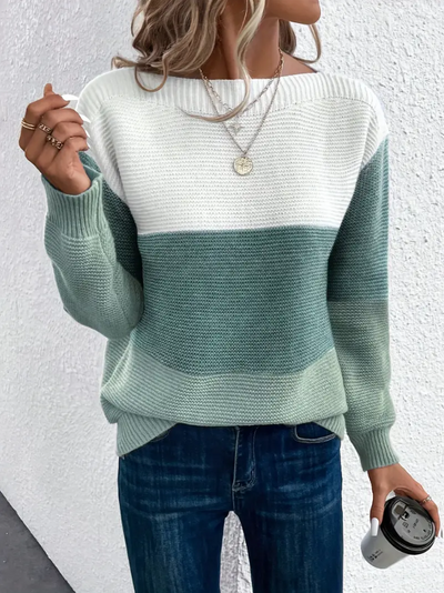 Calista - Elegant Long Sleeve Jumper with Dropped Shoulders