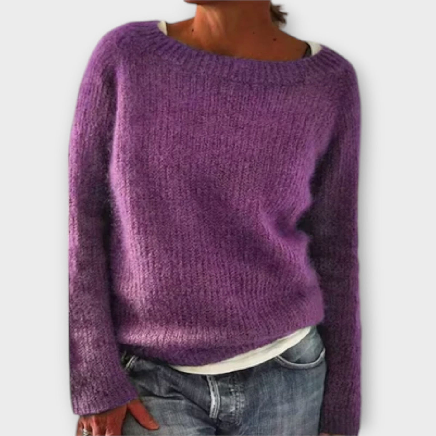 Regine – plain knit sweater