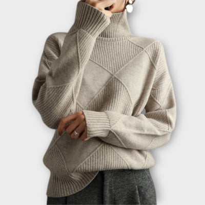 Melanie - Comfortable High Neck Jumper