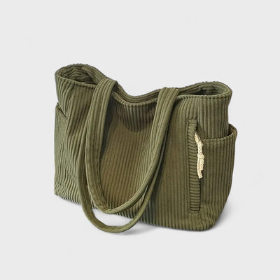 Tilda – Ribbed Tote Bag with Drawstring