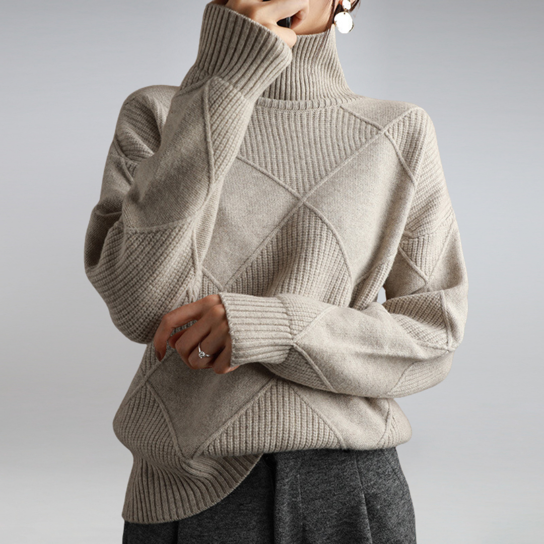 Darcy - Oversized High Neck Jumper
