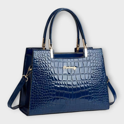 Gianna Boutique - Glossy Crocodile Pattern Handbag