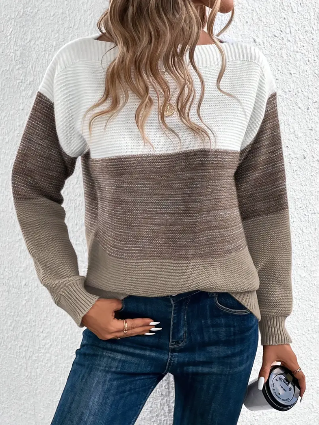 Calista - Elegant Long Sleeve Jumper with Dropped Shoulders